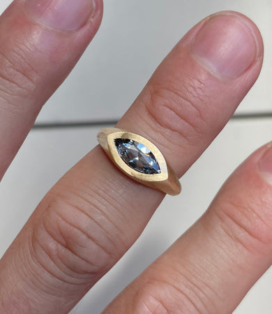Spinel UFO ring