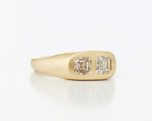 BROWN ASSCHER RING