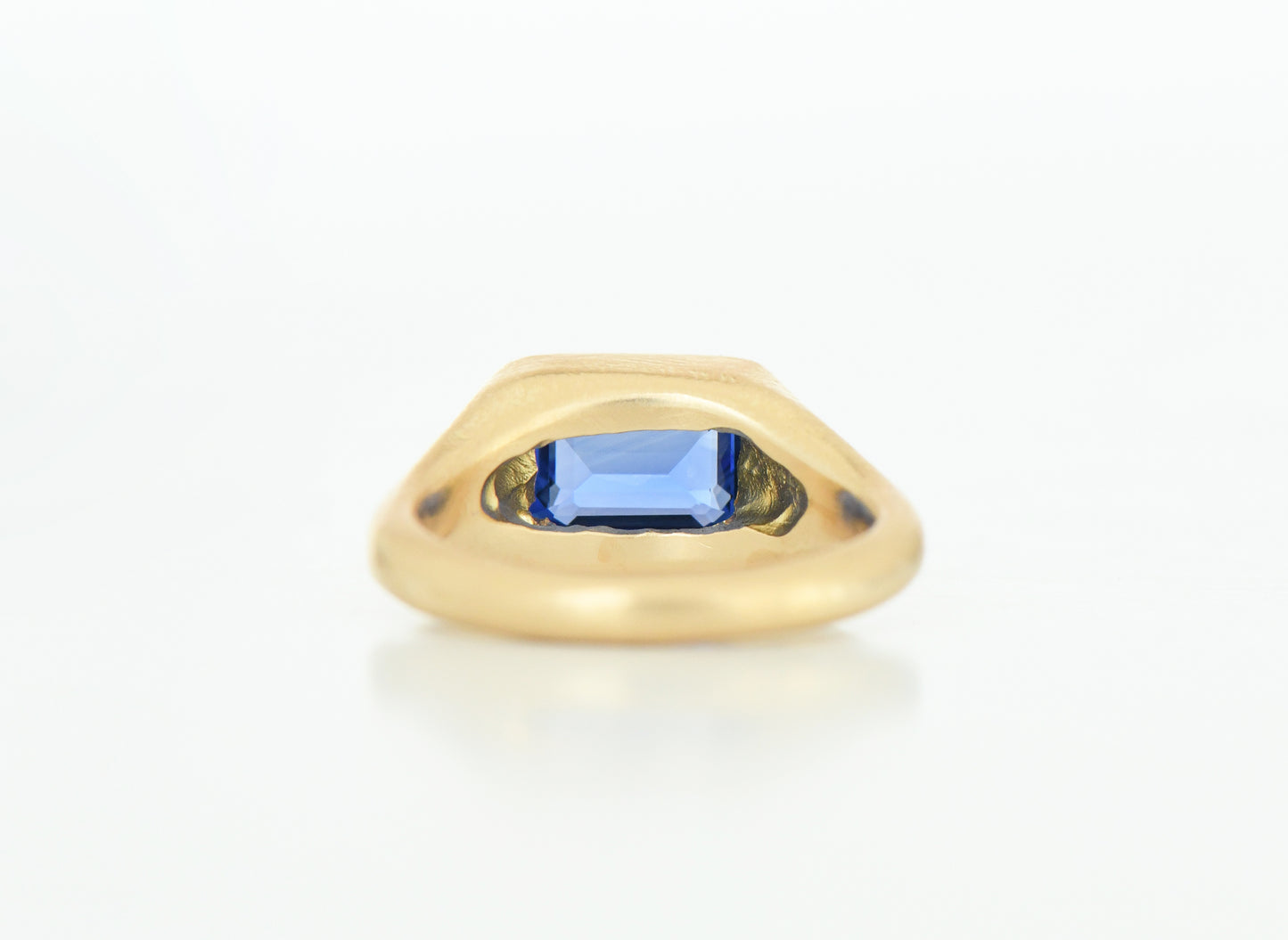 BLUE CUSHION RING