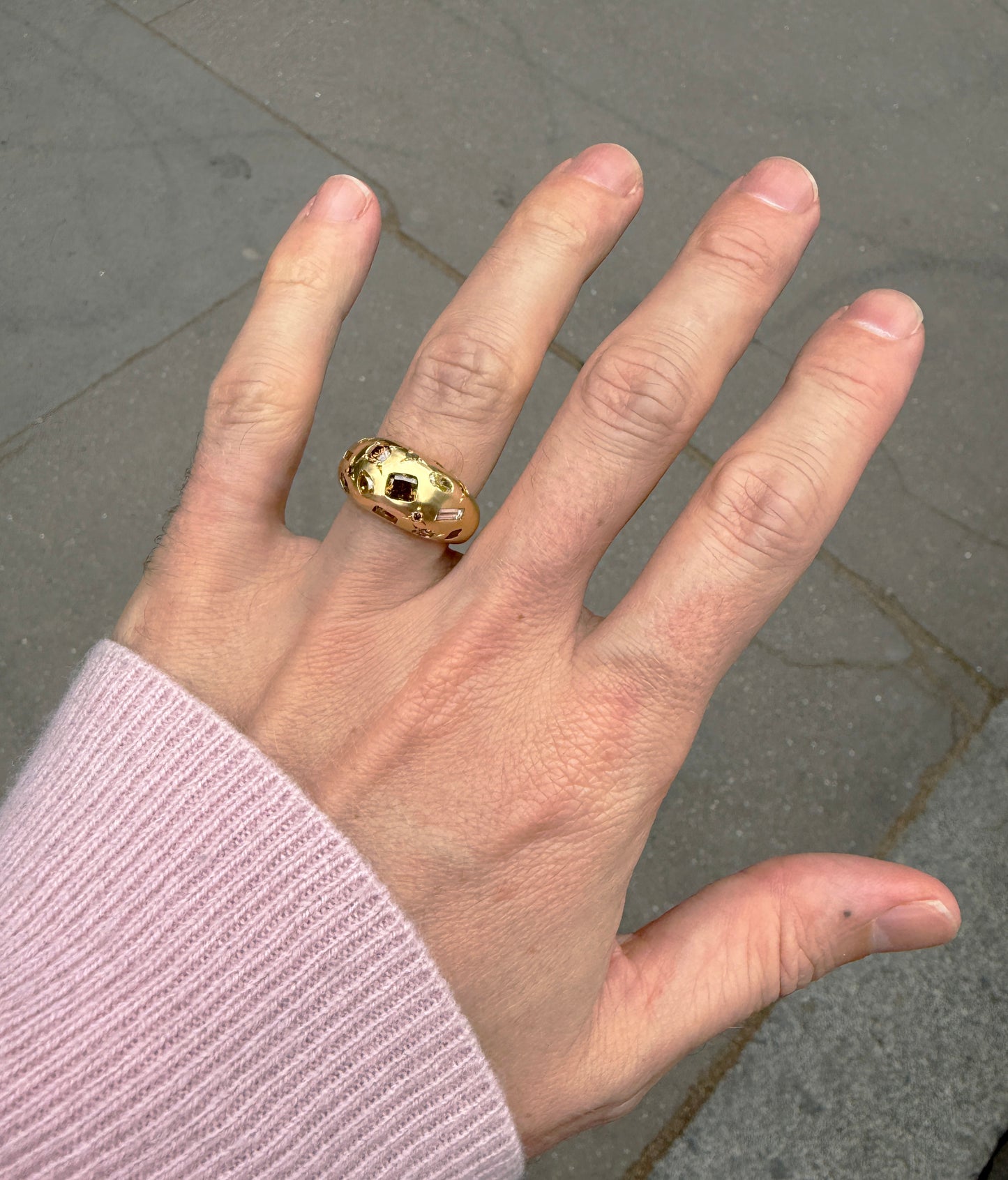 BROWN BOMBE RING