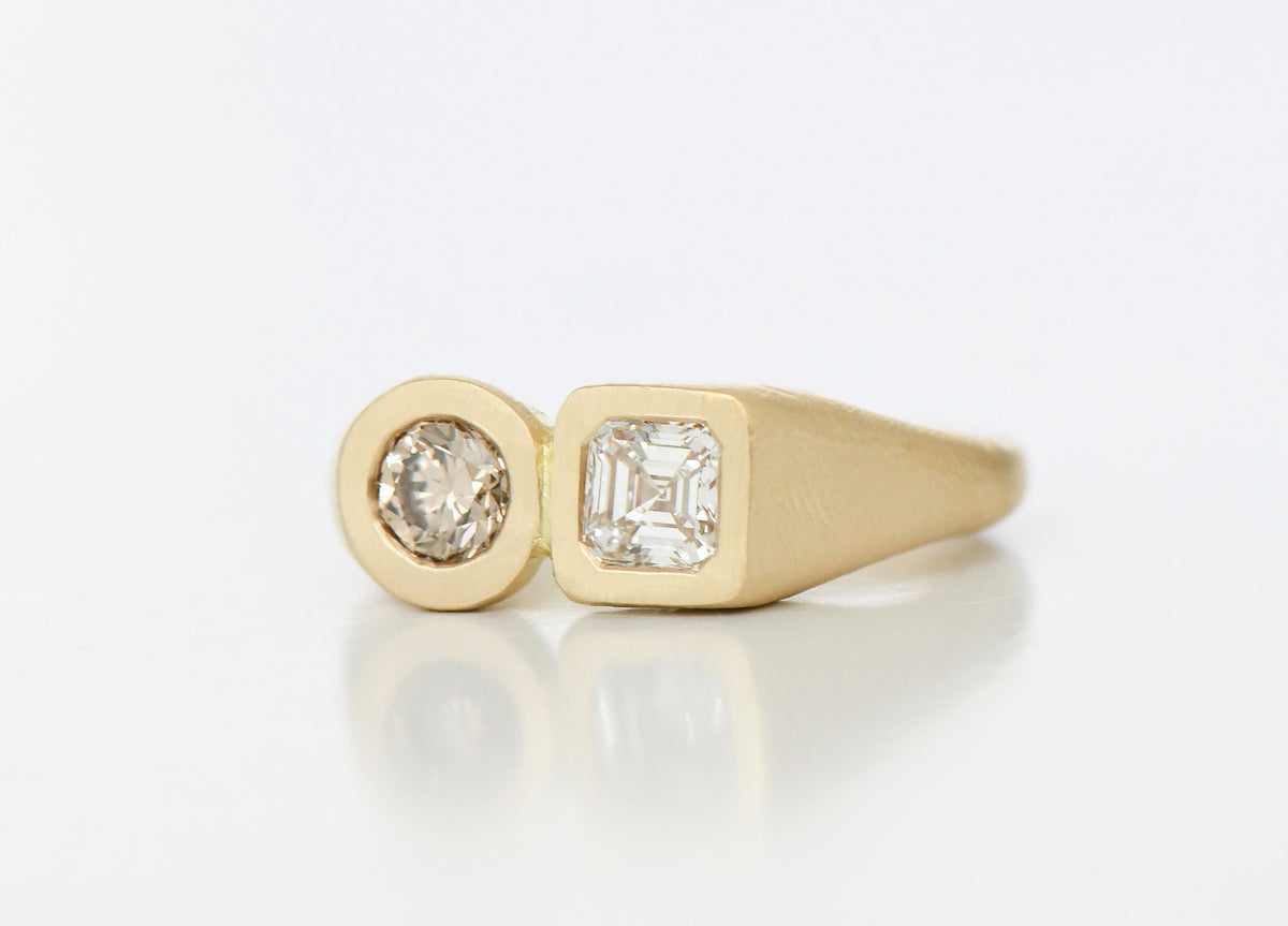 CHAMPAGNE DUO RING