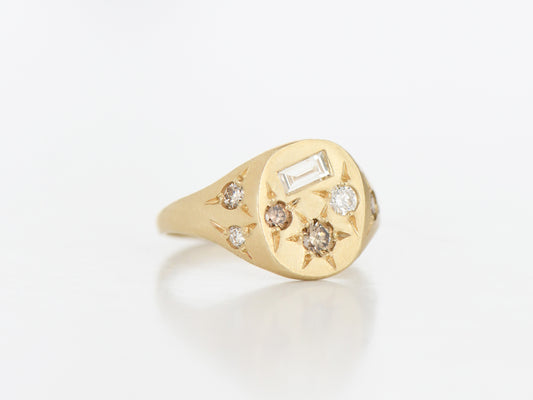 CHAMPAGNE NEAPOLITAN RING BAGUETTE
