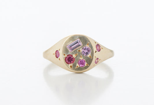 Pink Treasure Ring Gold