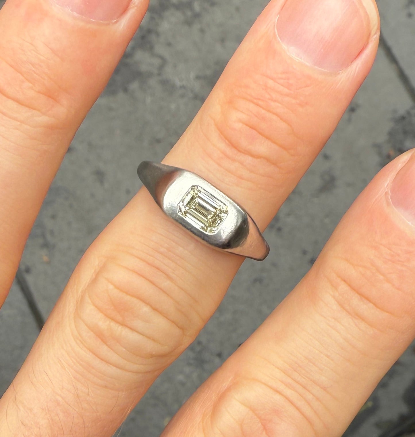 Platinum Bubble Ring