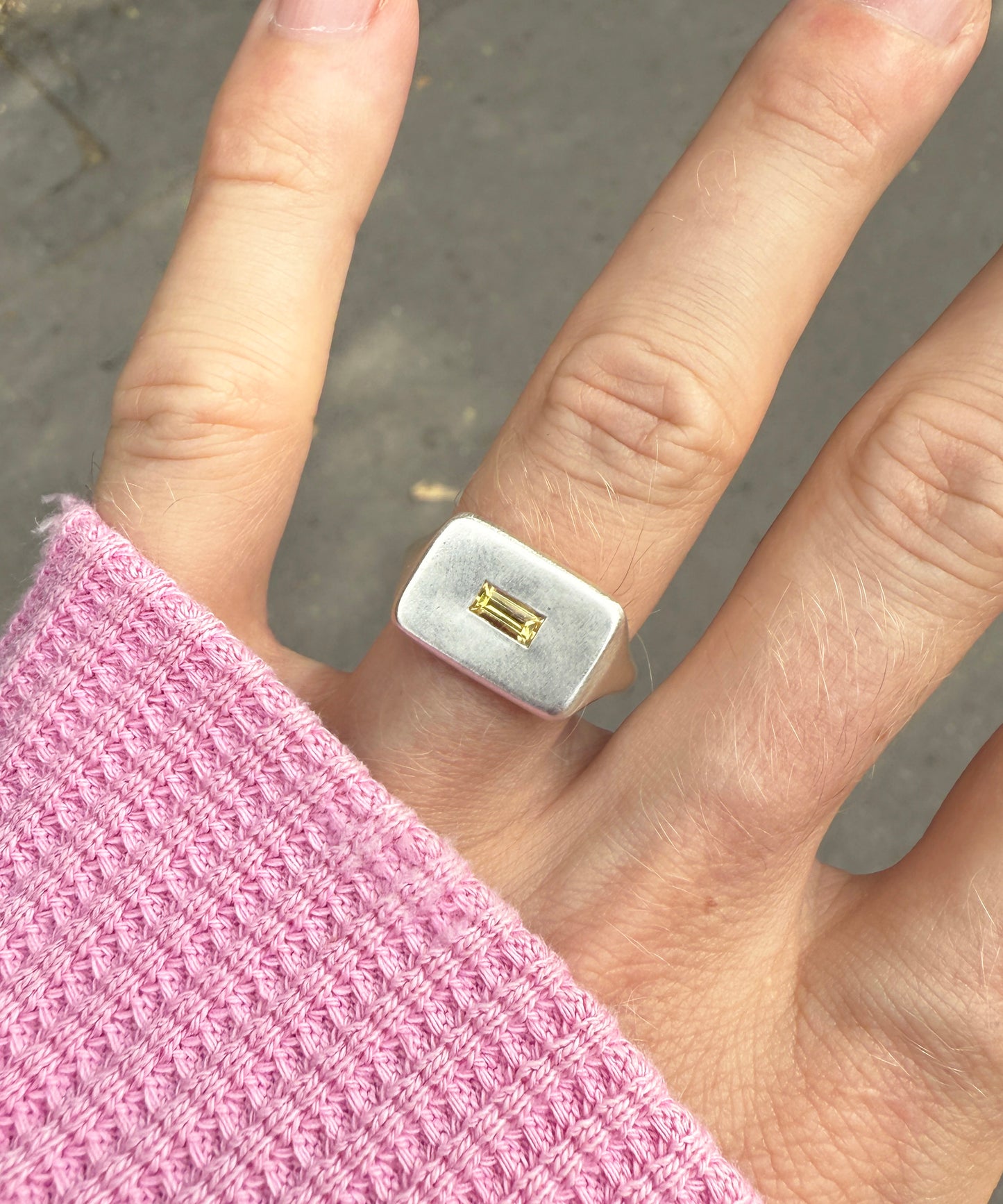 Wide Ring Yellow
