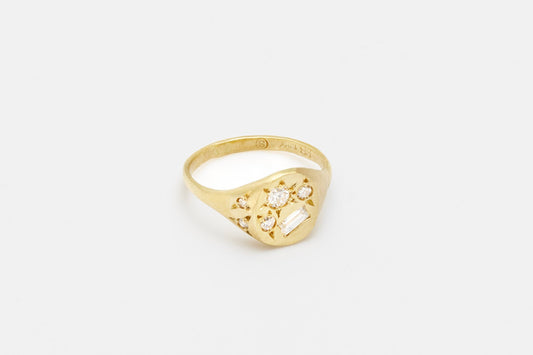 Neapolitan Diamond Ring