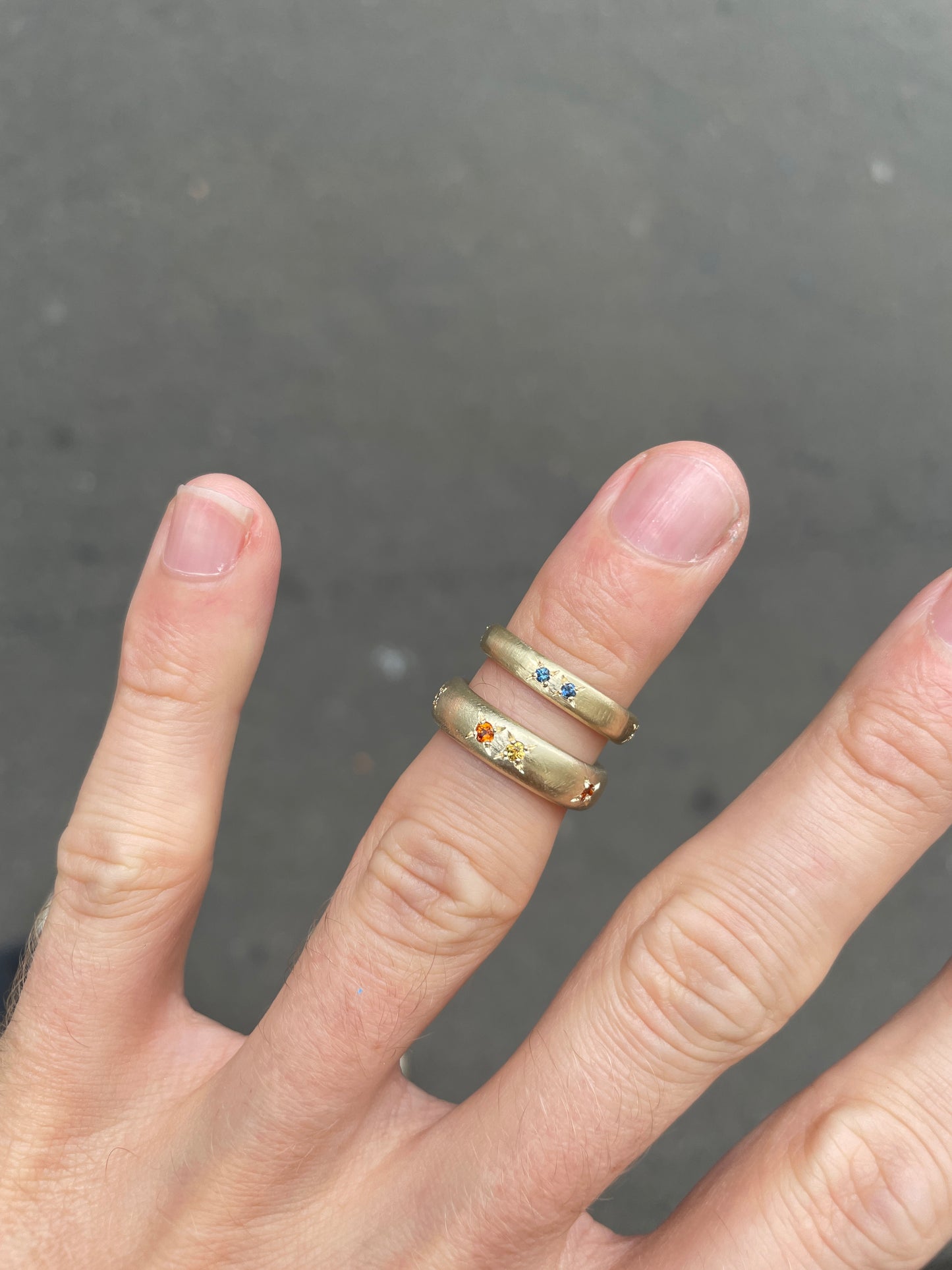 Cigar Band with Stones (K)