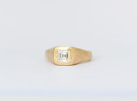 Block diamond ring