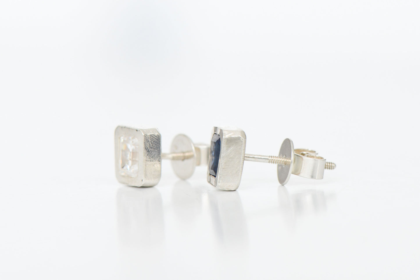 Cushion Earring Silver (pair)