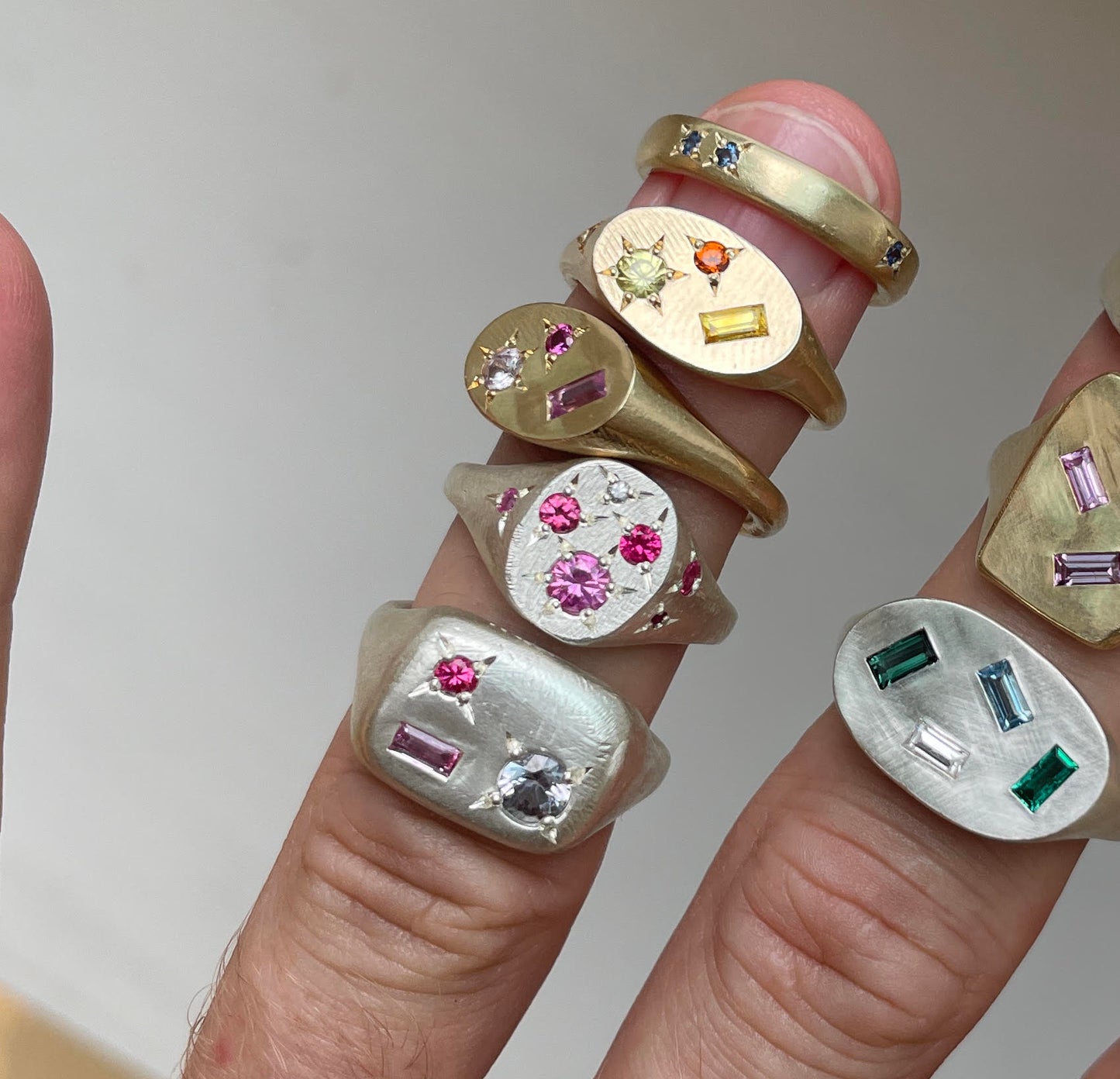 Pink Spazio Ring Silver (N)