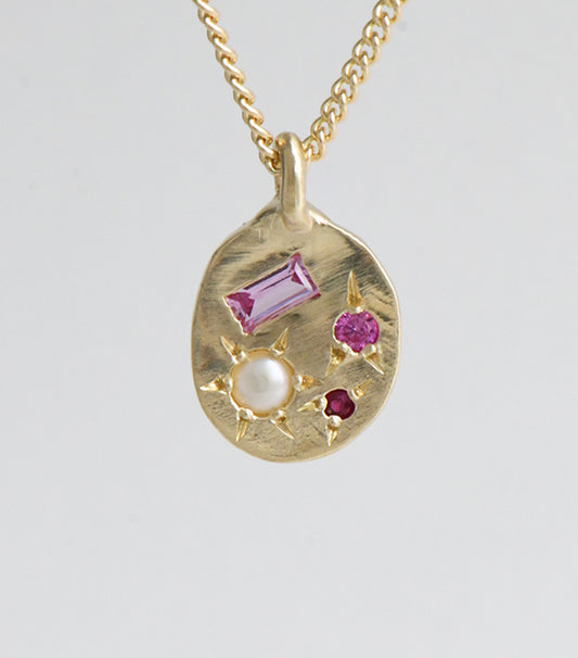 Neapolitan necklace Pink