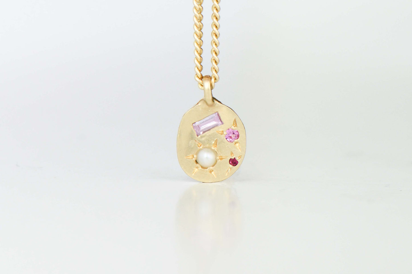 Neapolitan Pink Pendant (42cm chain)