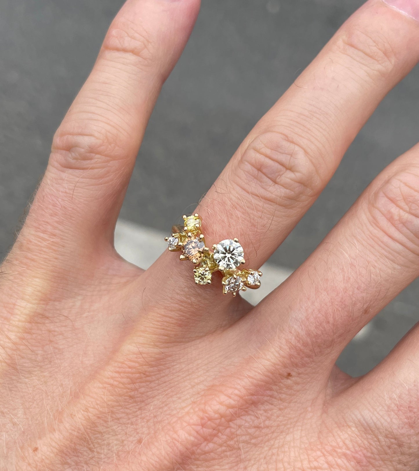 BROWN CLUSTER RING