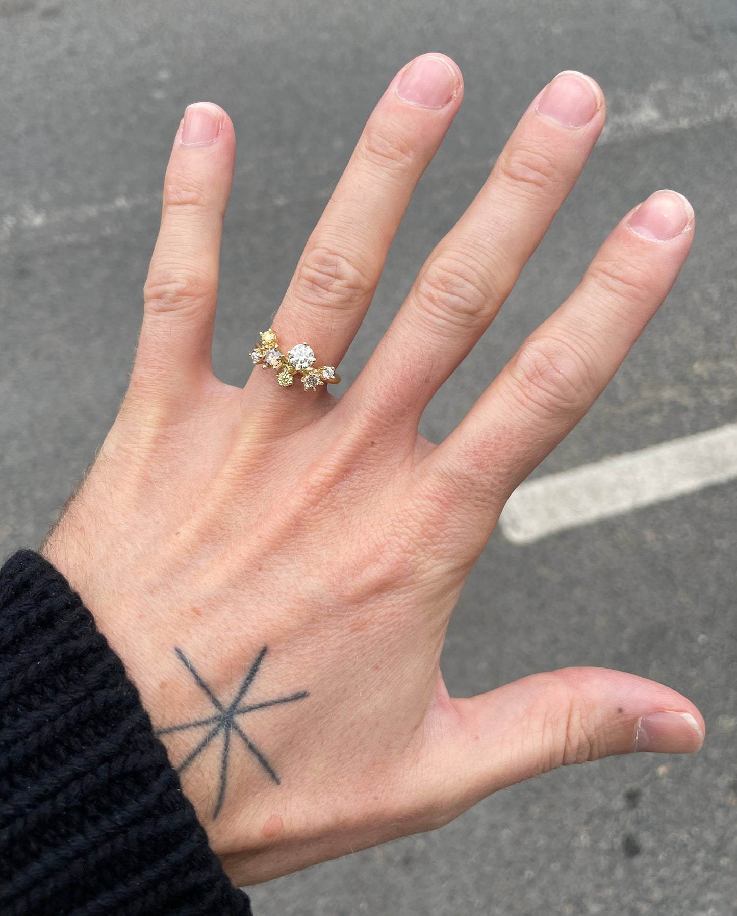 BROWN CLUSTER RING