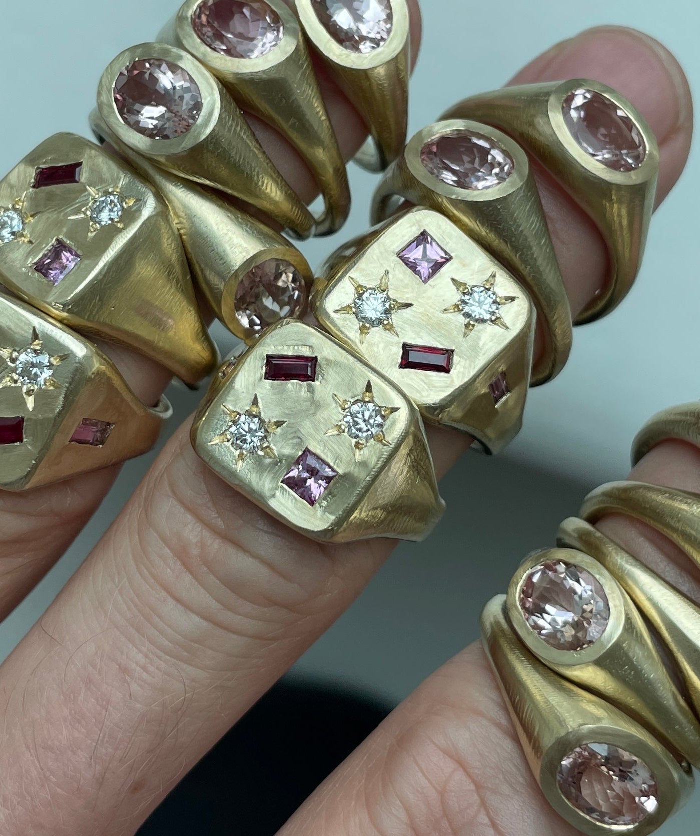 Tablet ring gold (L 1/2)