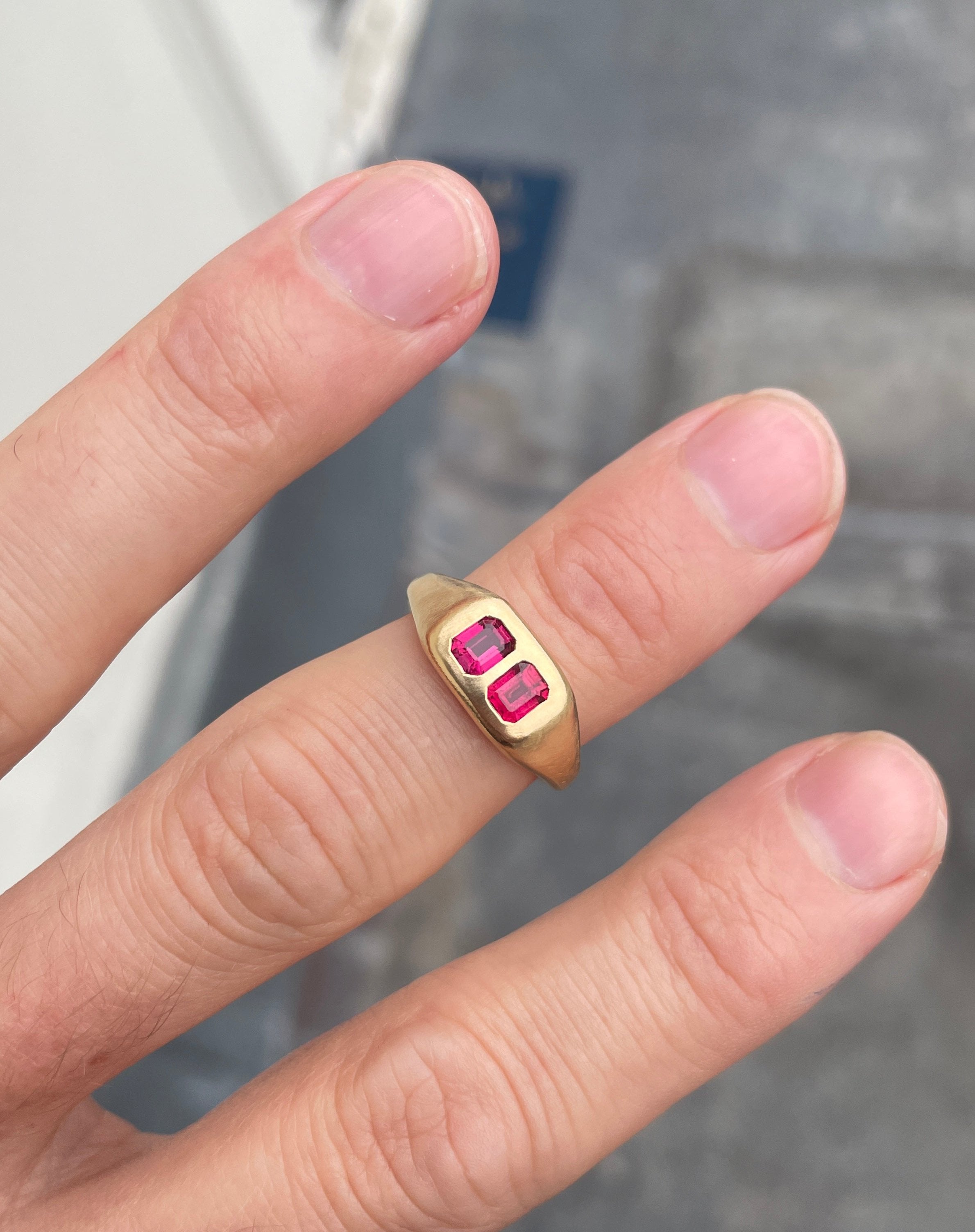 ruby bug ring