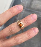 Zircon Block ring