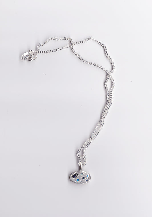 OVAL PENDANT SILVER