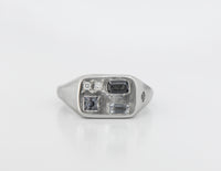 PLATINUM SLIM TABLET RING