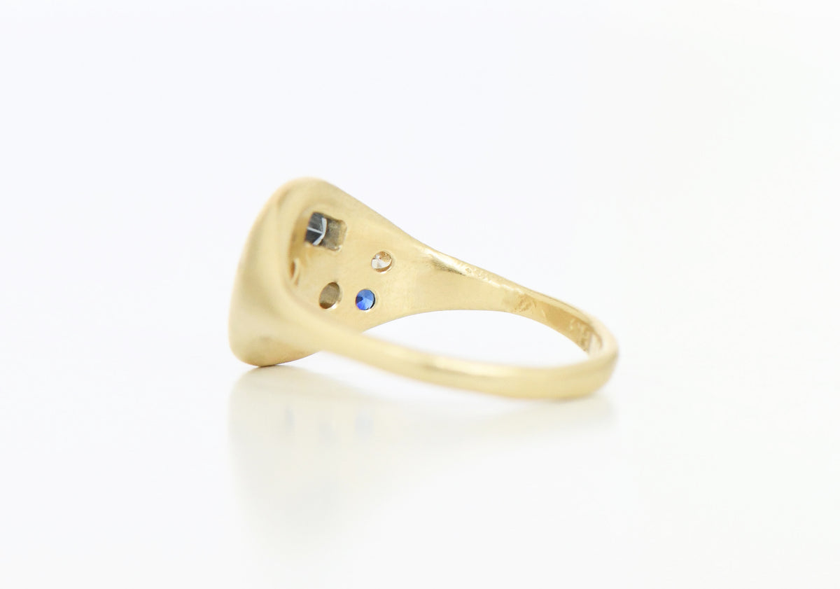 BLUE NEAPOLITAN RING