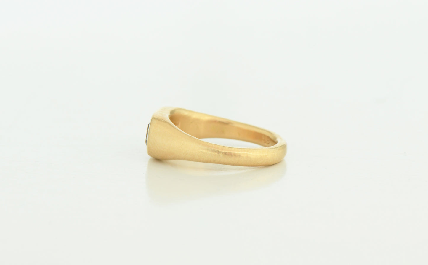 Brown asscher ring