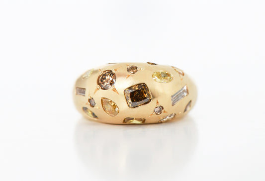 BROWN BOMBE RING