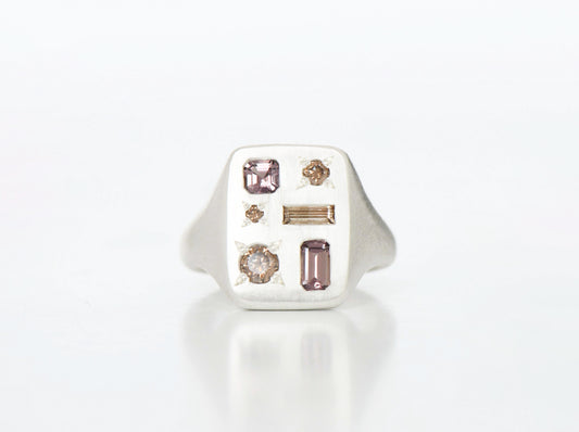 BROWN FLORENTINE RING