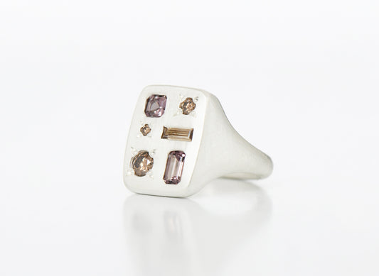 BROWN FLORENTINE RING