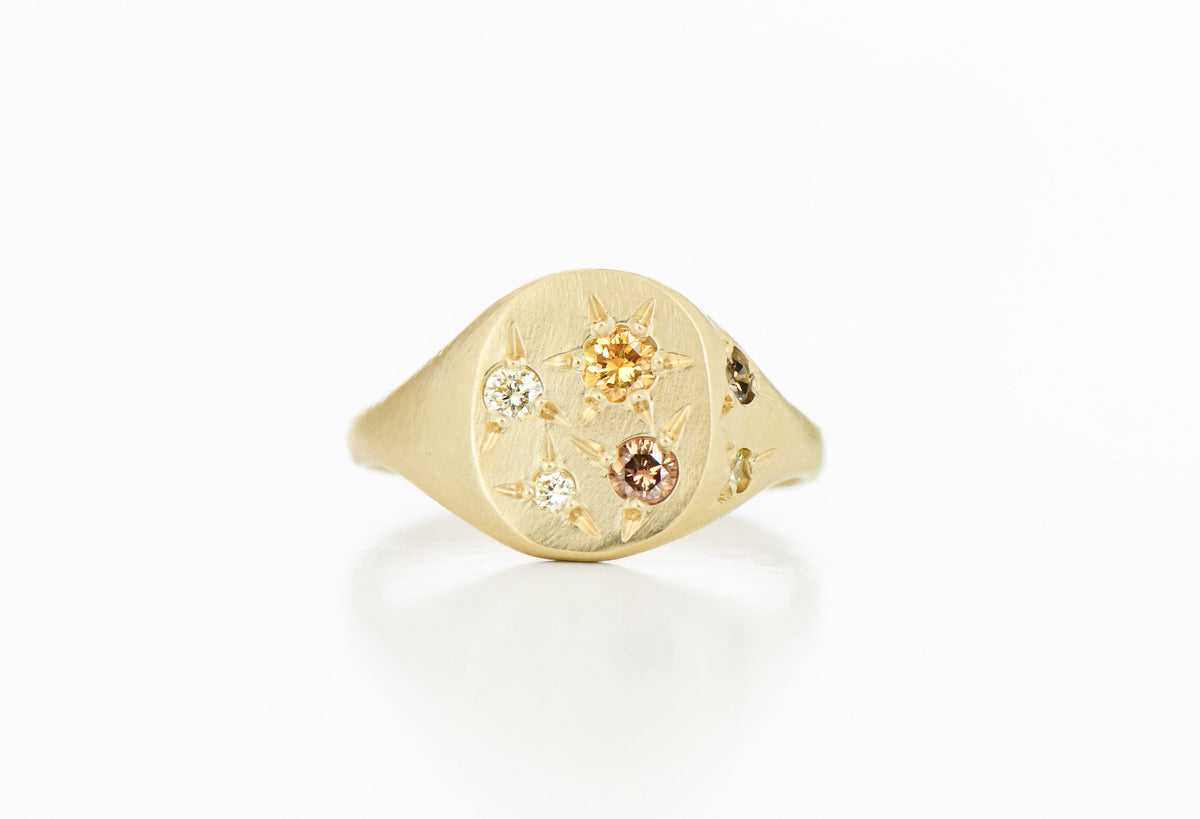 DIAMOND NEAPOLITAN RING