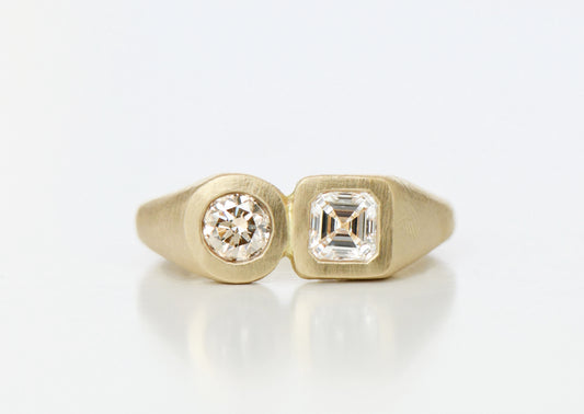 CHAMPAGNE DUO RING