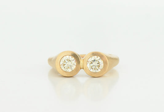 Goggle Ring Gold