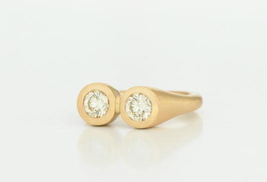 Goggle Ring Gold