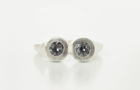 Goggle Ring Silver