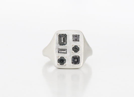 Grey Florentine Ring