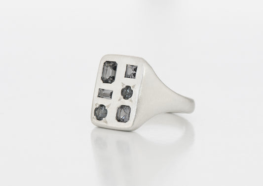 Grey Florentine Ring