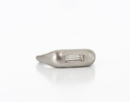 LUMP RING 18CT WHITE GOLD