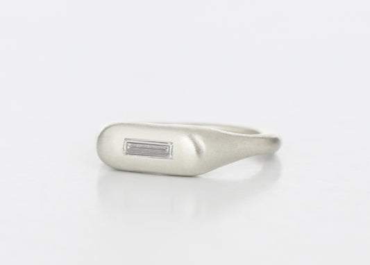 LUMP RING 9CT WHITE GOLD