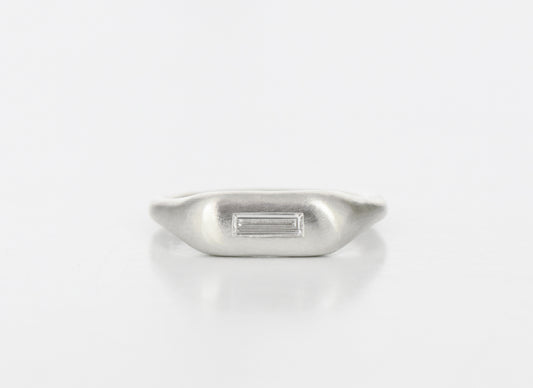 LUMP RING 9CT WHITE GOLD