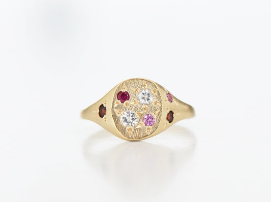 Pink Neapolitan Ring