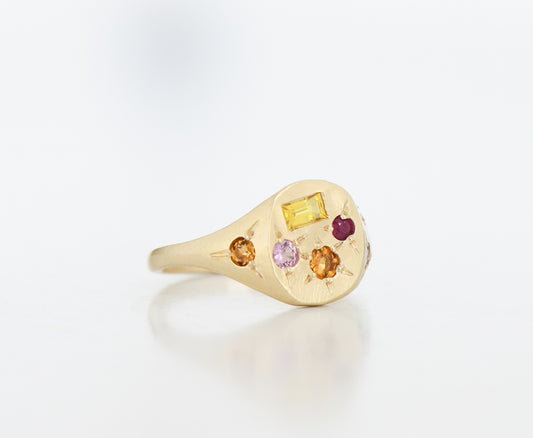 Orange Neapolitan Ring