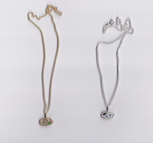 OVAL PENDANT SILVER