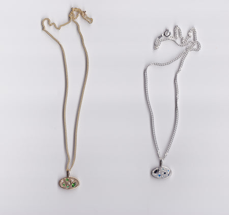 OVAL PENDANT SILVER