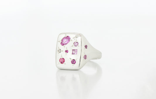 Pink Florentine ring