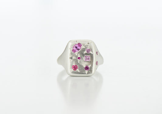 Pink Florentine ring