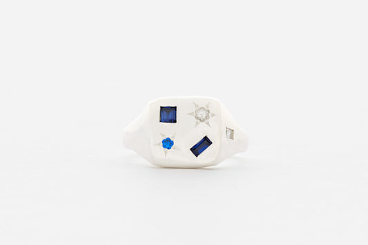 Silver Tablet Ring