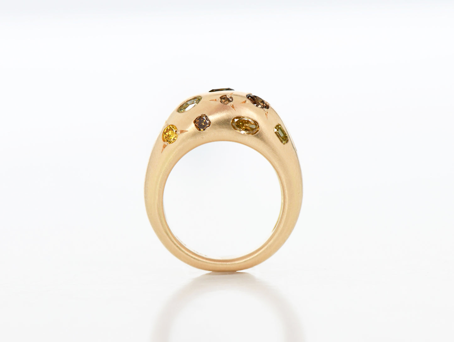 BROWN BOMBE RING