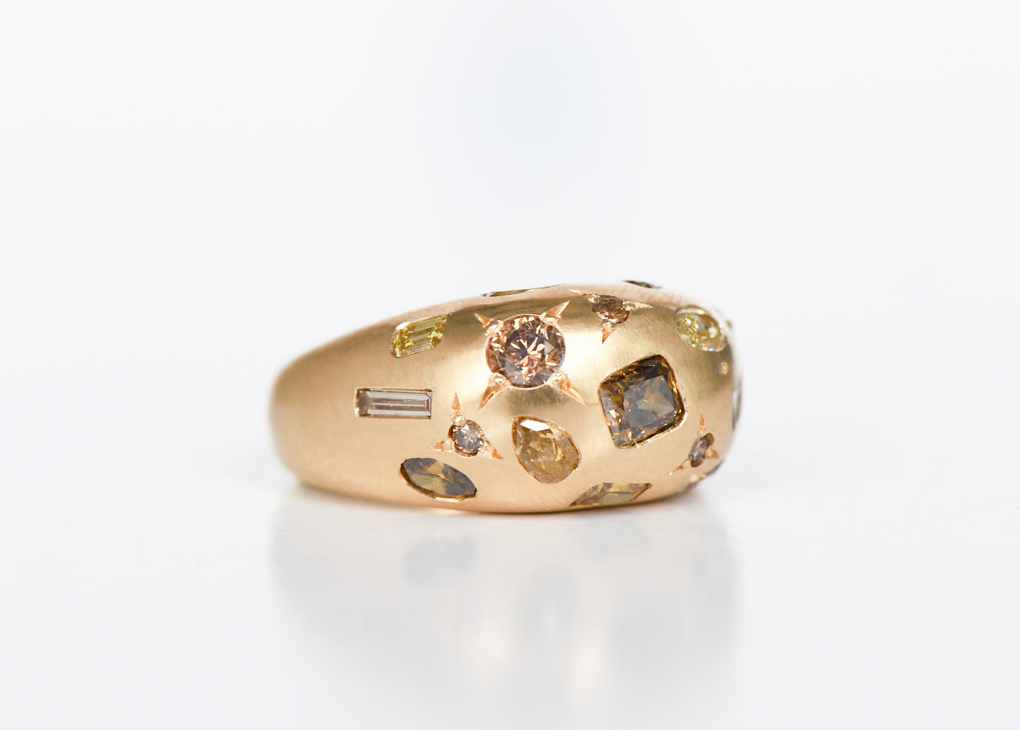 BROWN BOMBE RING