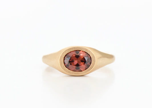 XL OVAL ZIRCON RING
