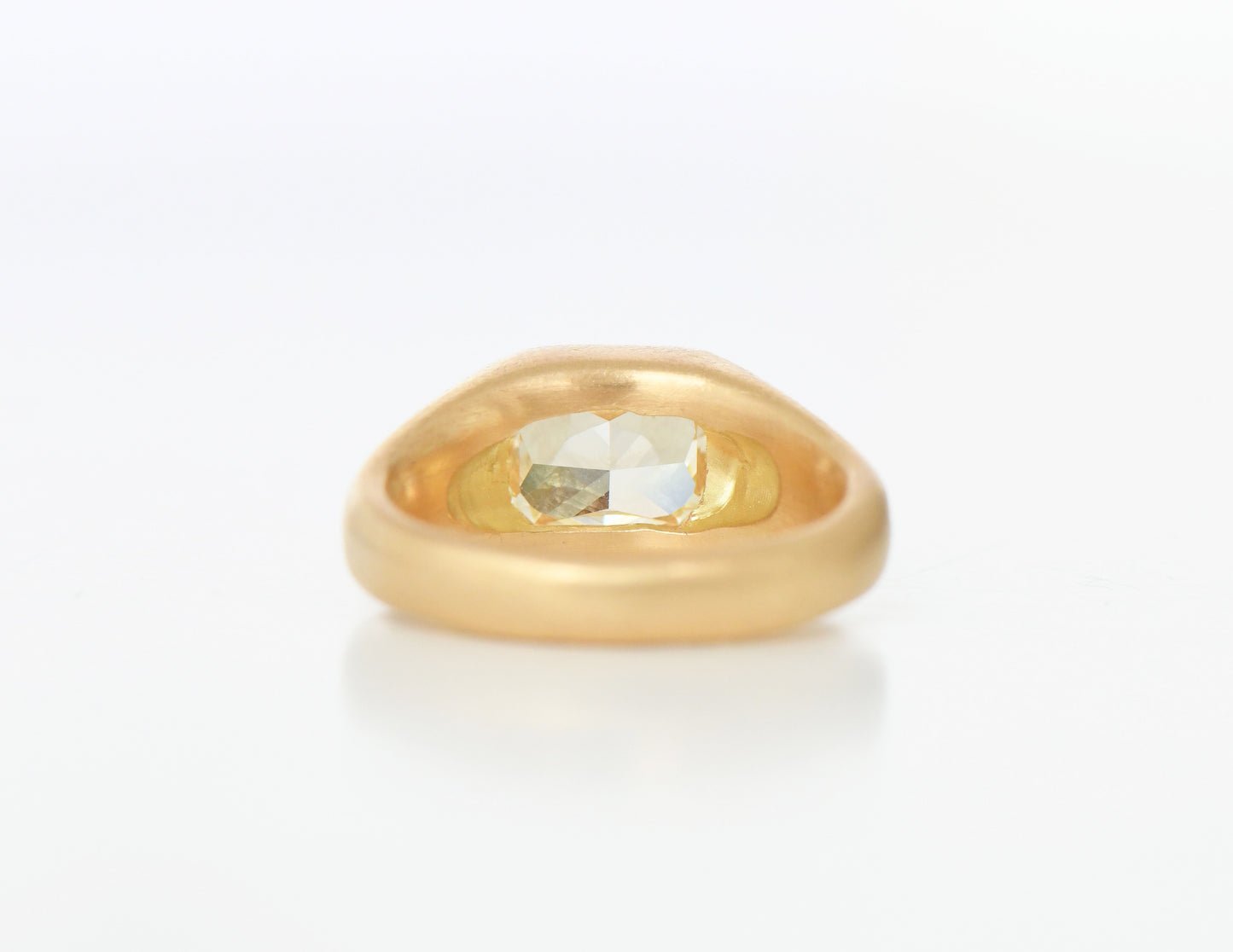YELLOW CUSHION RING