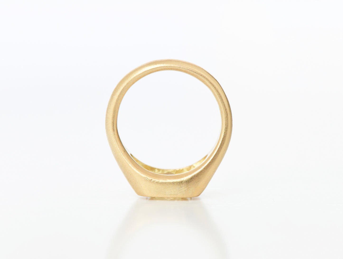 YELLOW CUSHION RING